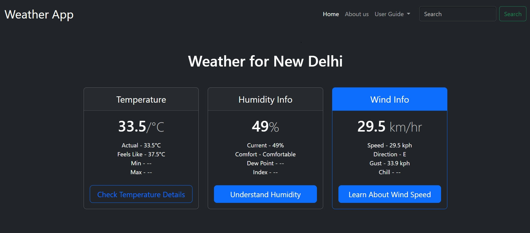 Weather App Screenshot