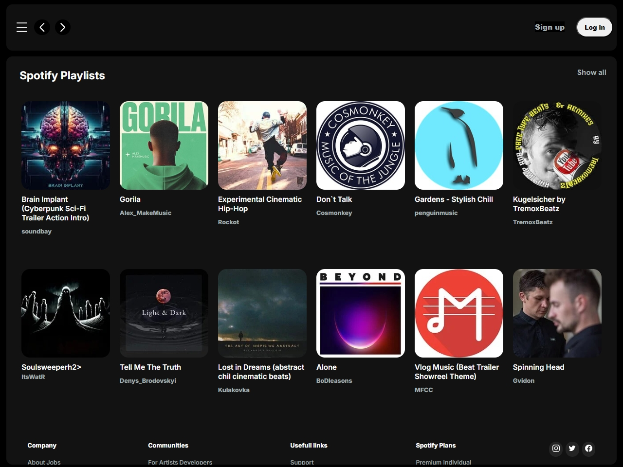 Music App Screenshot